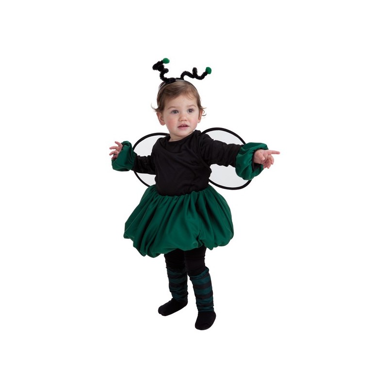 Pepino residuo para jugar Disfraz de Mosca Dulce Verde para Bebé de 0 a 1 año - MiDisfraz