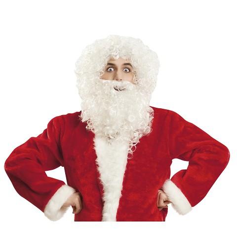 Barba Papá Noel con Peluca
