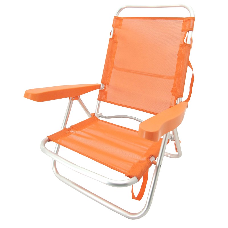 Silla Baja Plegable Evy Aluminio NARANJA