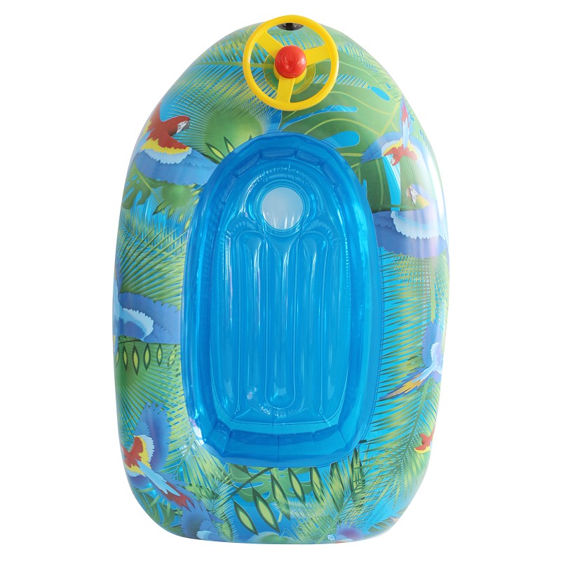 Piscina Bebe Flotador Bebé Olycism Con Sombra UPF50 - Forma De Coche, Volante Juguete, Para Piscina Flotador Bebé Sombra UPF50