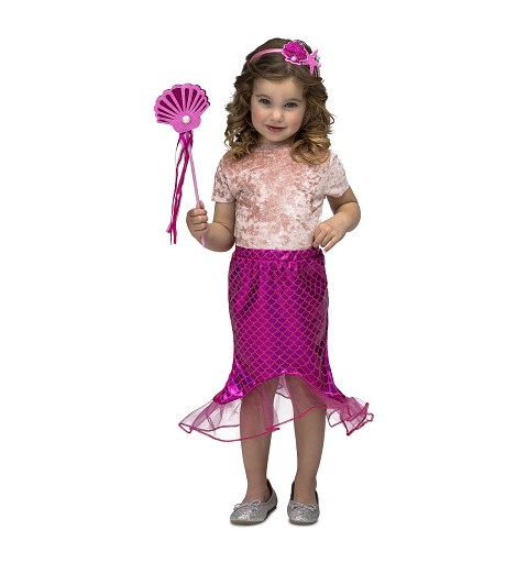 Tutú Sirenita Rosa para Niña