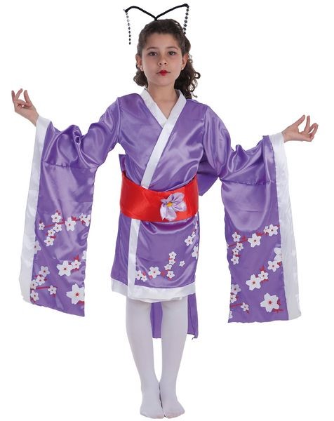 Disfraz de Geisha morada para mujer - Envío en 24h