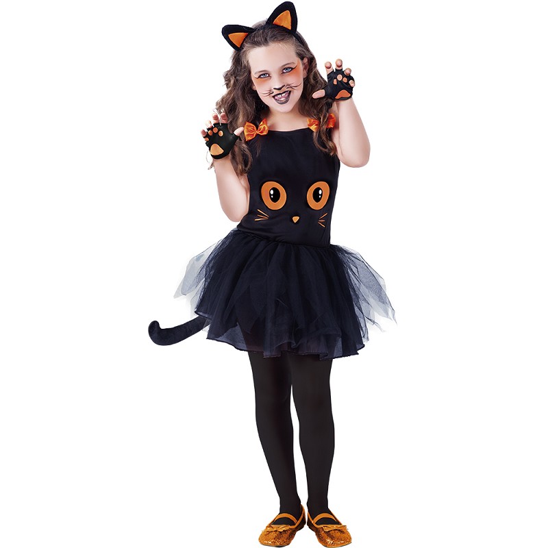 Disfraz de Gatita Negra Tutuween Infantil de gata negra Disfraz de Gatita Negra Tutuween Infantil