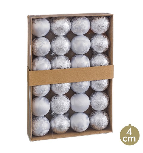 24 Bolas de Navidad Aguas...