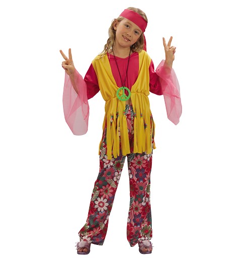 Disfraz de Chica Hippy Niña