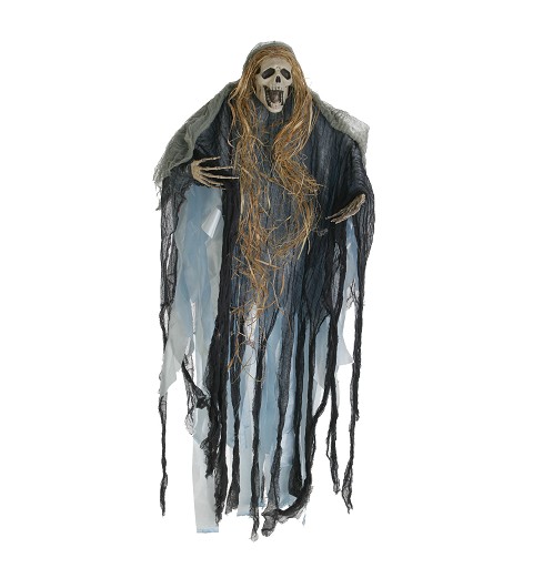Colgante Calavera Pelo Paja...