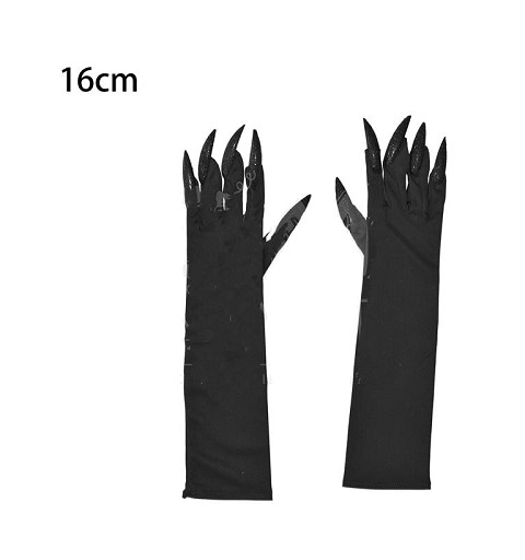 Guantes con Uñas Negros