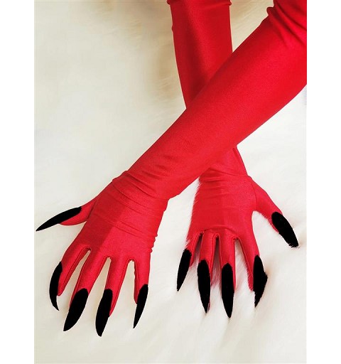 Guantes con Uñas  Rojo