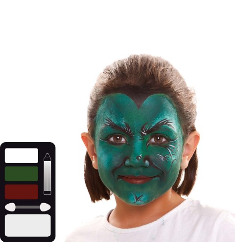 Maquillaje de Bruja Verde...