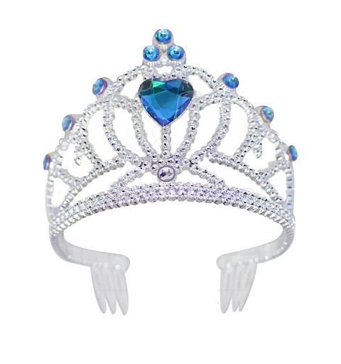 Corona Princesa Corazón Azul