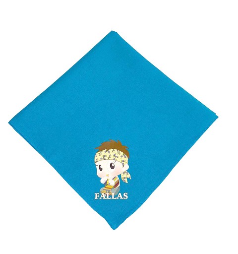 Pañuelo Fallero Turquesa