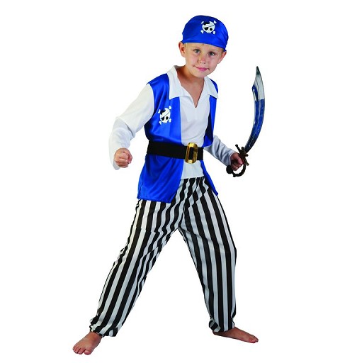 Disfraz Pirata Azul Infantil