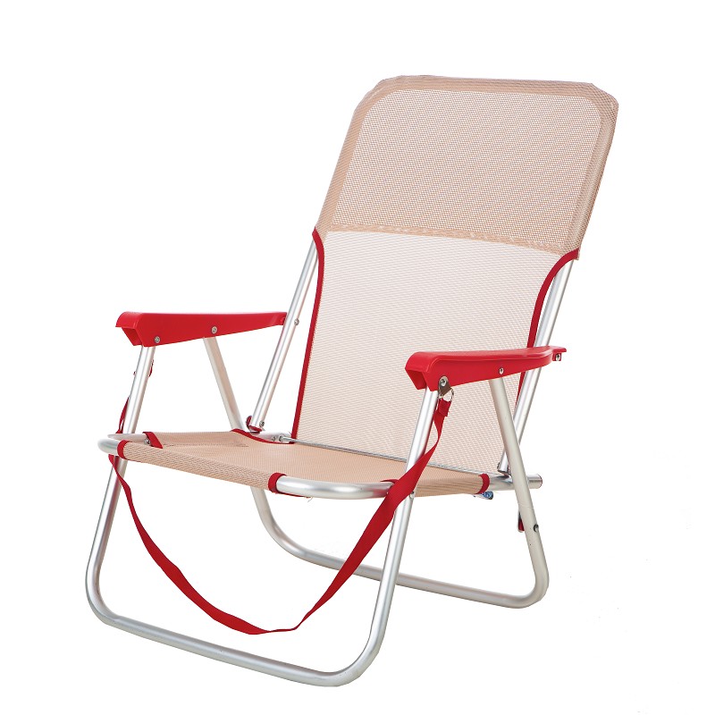 Silla playa plegable Low beige