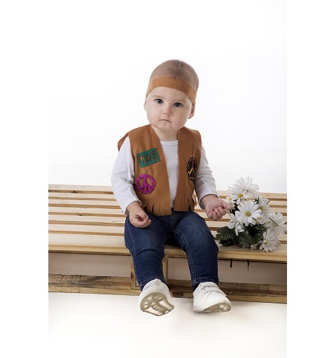 Disfraz hippie bebe niña hotsell