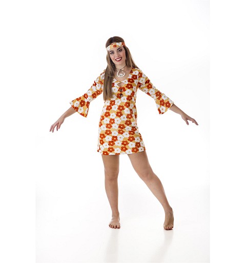 Disfraz de Hippie Vestido...