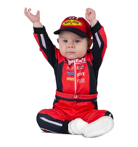 Disfraz de Piloto Mono Rojo para Bebé