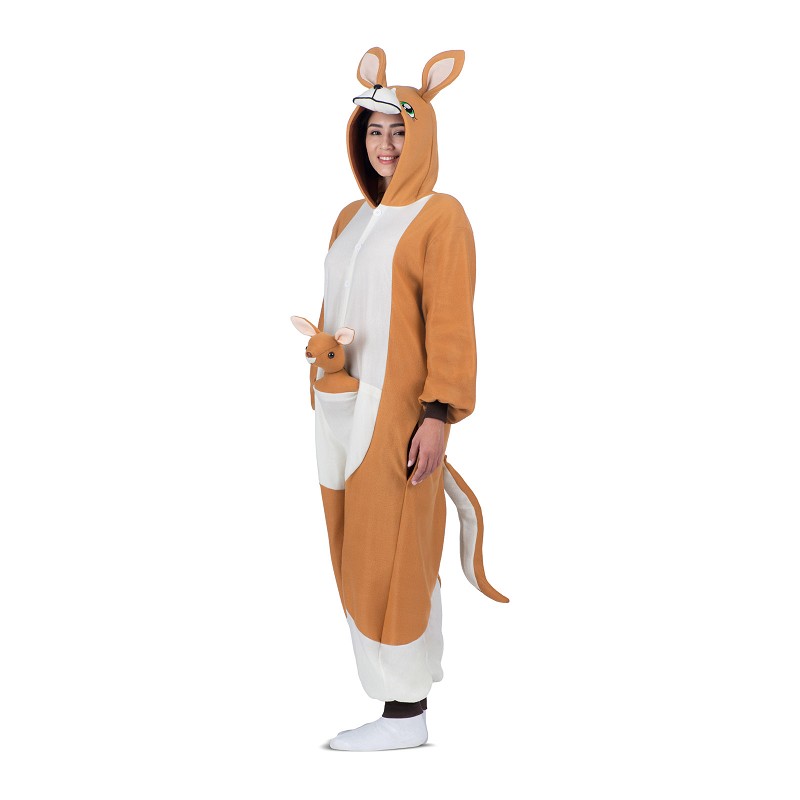 Disfraz De Canguro Bebé Para Niños – Set De 3 Piezas: Gorro, Mono Y Pies – 100% Poliéster, Ideal Para Carnaval, Fiestas Y Disfraces Divertidos