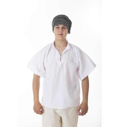 Camisa Medieval Blanca...