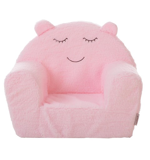 Sillón de Borreguillo Rosa