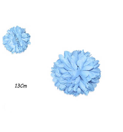 Flor Pinza Grande Azul Celeste