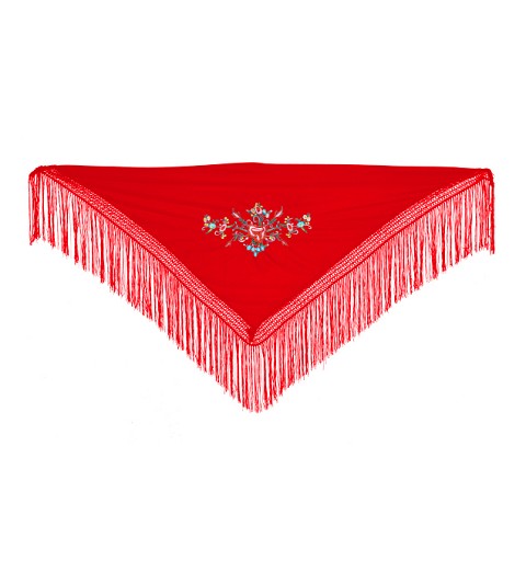 Mantón Bordado Rojo 110 x...