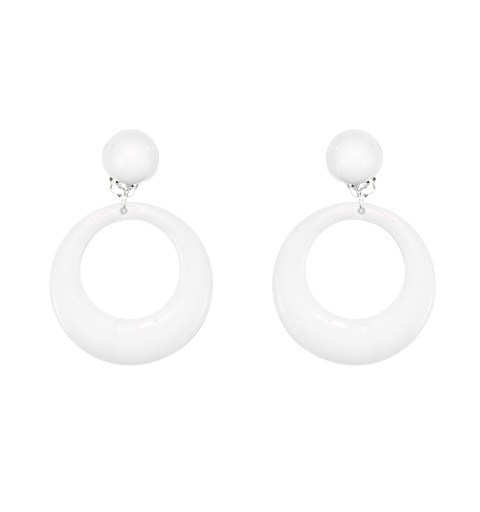 Pendientes Aro Blanco roto
