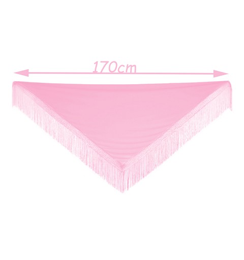 Mantón Rosa Liso Grande