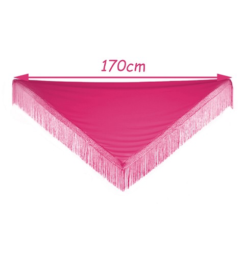 Mantón Grande Liso Fuxia 1,70