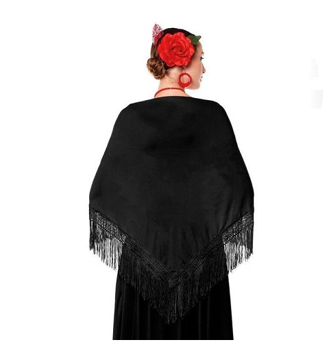 Mantón Negro 150X60 cm