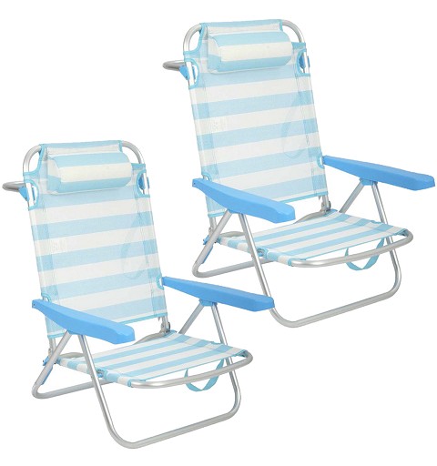 Pack 2 Sillas de Playa Baja...