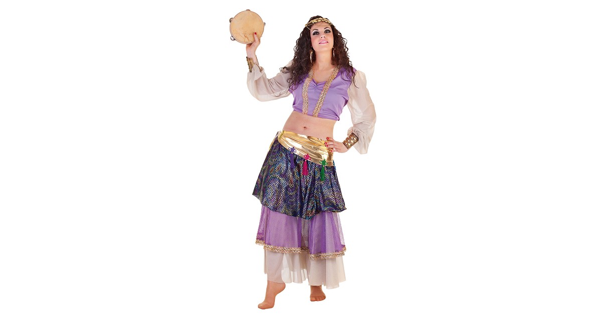 Onza Cuna Inodoro Disfraz de Bailarina Árabe con Pañuelo para Mujer - MiDisfraz