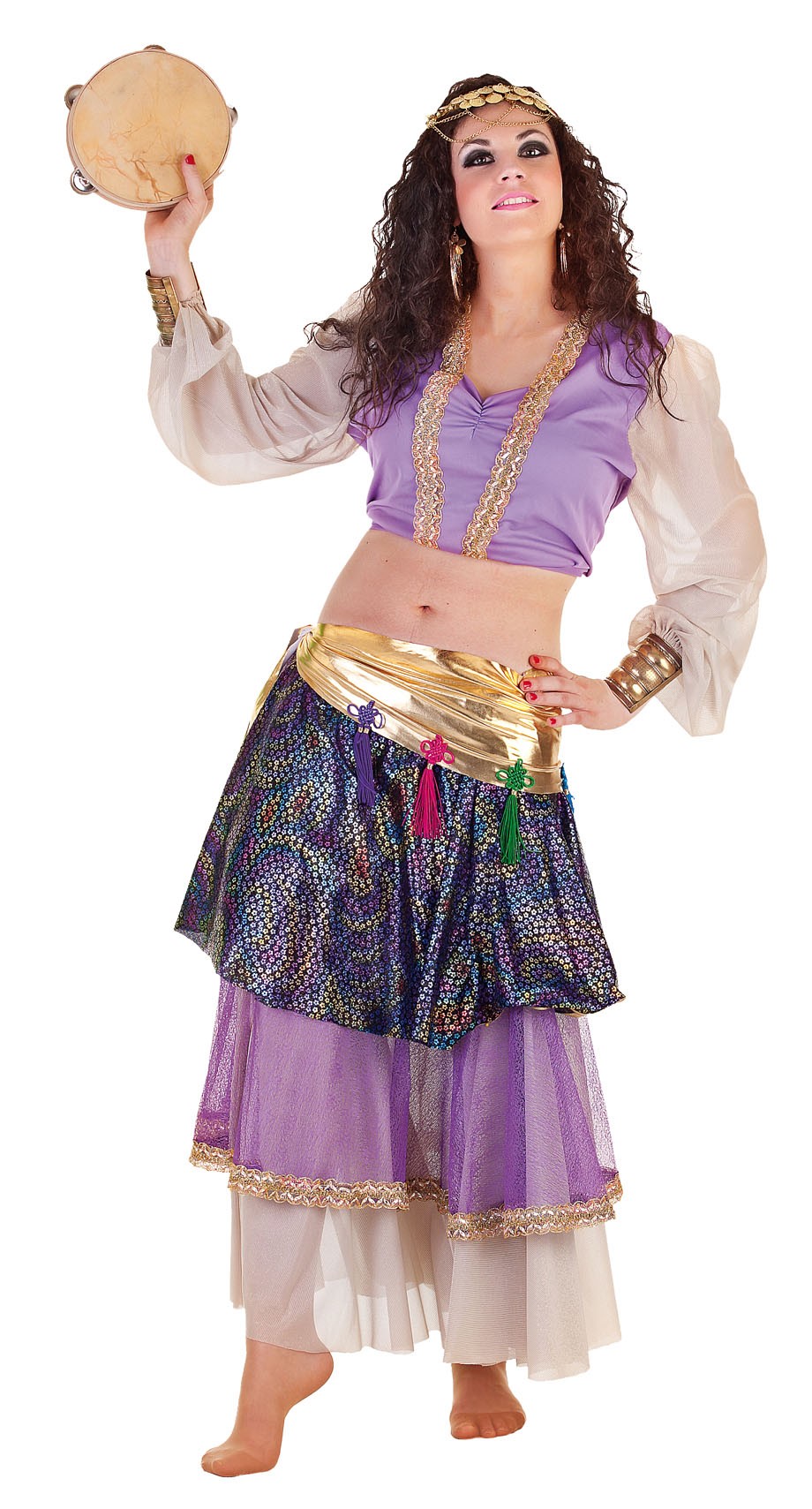 Disfraz de Bailarina Árabe con Pañuelo para Mujer - MiDisfraz