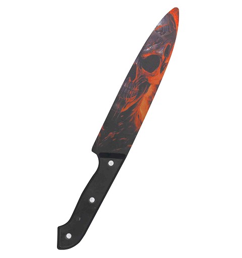 Cuchillo Skull Impreso 30 cm