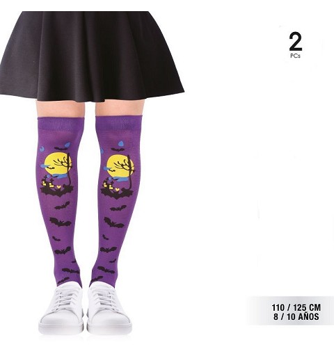 Medias Moradas Halloween...