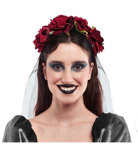 Diadema Corona Rosas Rojas...