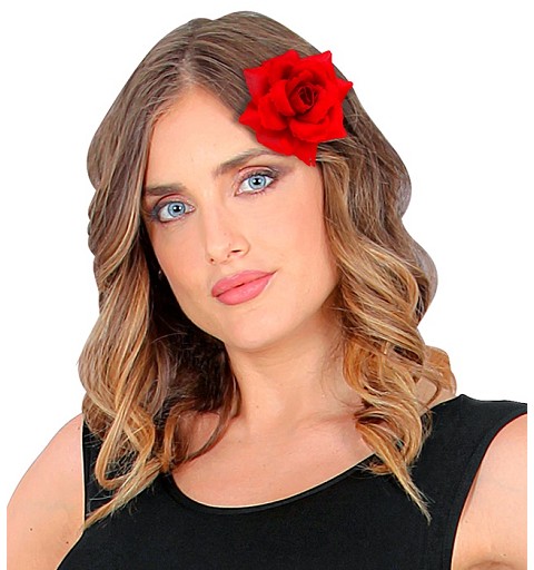 Pinza Pelo Rosa Roja 10 cm