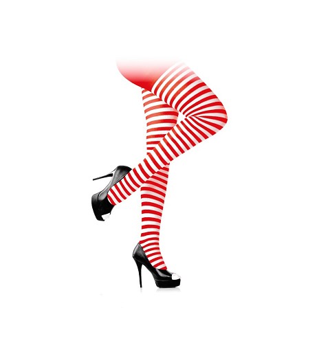 Panty Rayas Rojas y Blancas...