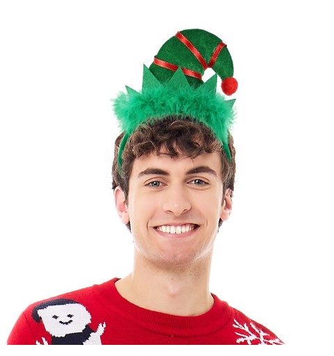 Diadema Gorro Elfo Verde