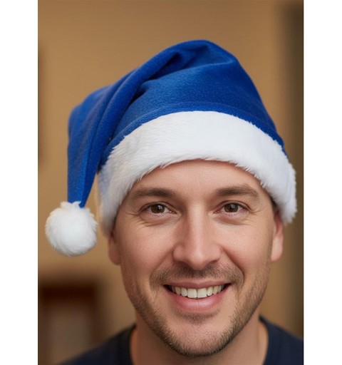 Gorro de Papá Noel Azul