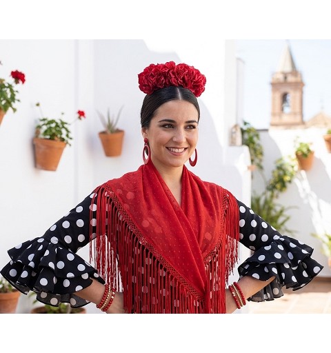 Tira Flores Clavel Rojo 22 cm