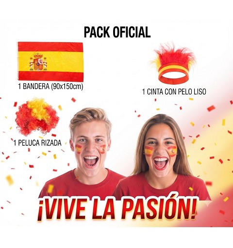 Pack de España Peluca+...