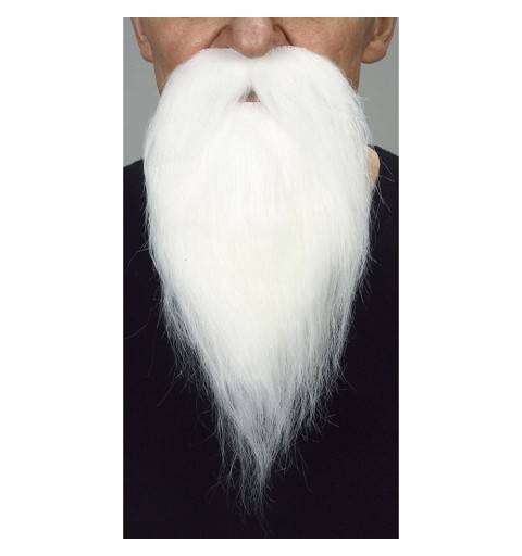 Bigote Y Barba larga Blanca *
