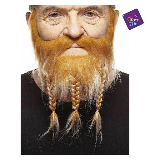 Bigote Y Barba con trenzas...