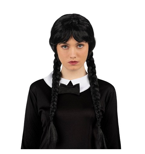 Peluca Miércoles Addams