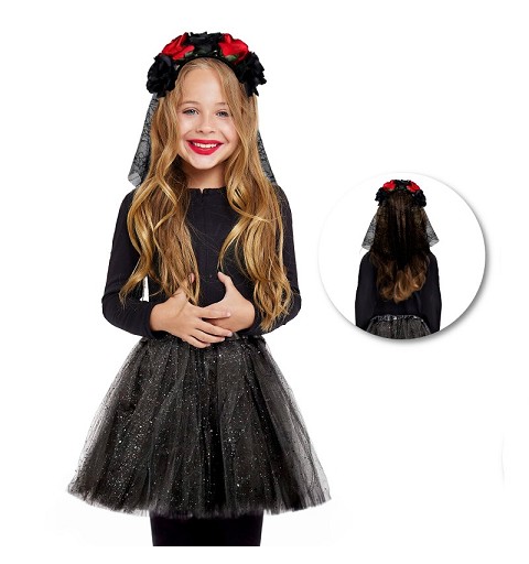 Conjunto Tutu Catrina Negro...