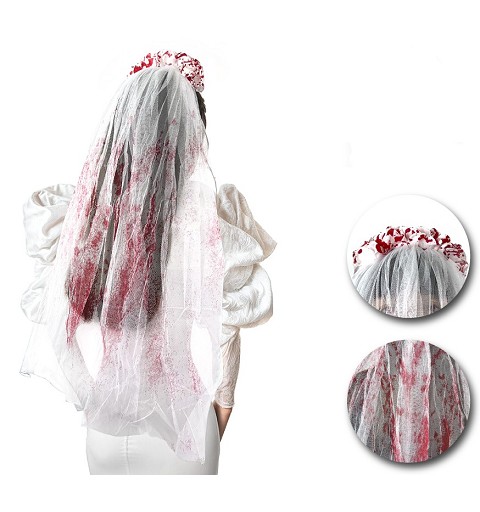 Diadema con Velo Sangre T-U...