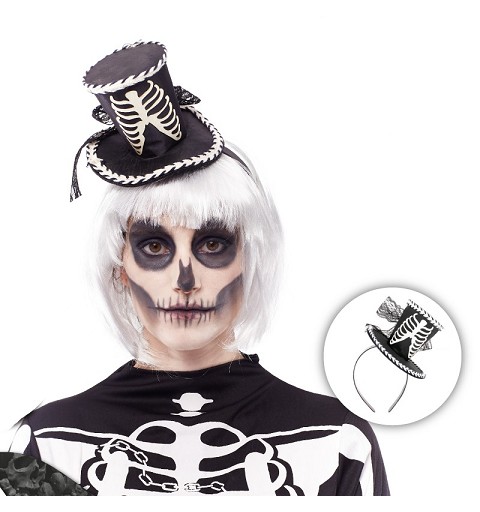Diadema Sombrerito Skull