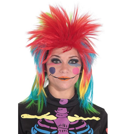 Peluca Punk Chica Multicolor