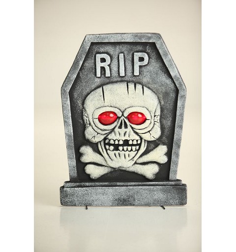 Lapida Calavera Ojos Luz