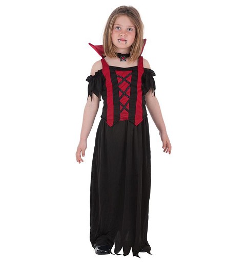 Disfraz  Vampira Alba Infantil